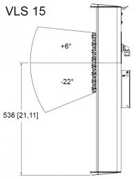 Tannoy VLS 15 EN54-WH звук.колонна,IP65,7x3,5,8x1 ,RMS150Вт/Пик.600Вт 12Ом, 70В/100В,150/75/37,5/19Вт, -3дБ 150Гц-30кГц, SPL120дБ пик,130x( 6-22)  - 3