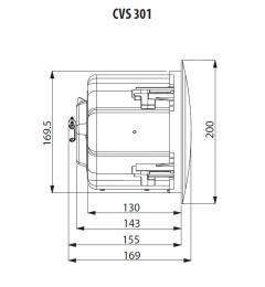 Tannoy CVS 301-BK потолочный громкоговоритель с колпаком, 40Вт прог, 8Ом, 3, 68Гц-20кГц( /-10 дБ), 70В/100В, 15/7.5/3.8/1.9 Вт, SLP 104 Дб пик.Чёрный  - 2