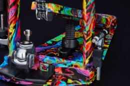 TAMA IRON COBRA HP900PWMPR Power Glide Twin Pedal, Psychedelic Rainbow двойная педаль для барабана - 5