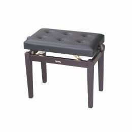 TEMPO Turris 151/MR банкетка деревянная с регулировкой высоты, кожзам, пуговицы, цвет: rosewood - 2